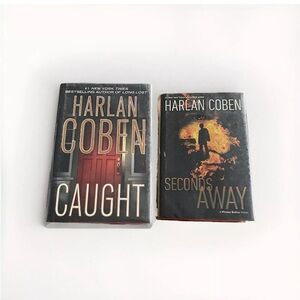 Harlan Coben Hardcover Book Bundle of 2, Seconds Away & Caught